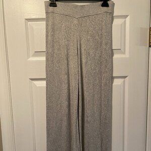 Like New Banana Republic Gray Knit Pull-on Wider Leg Pants Size XS